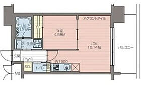 プレジオ阿波座  ｜ 大阪府大阪市西区川口3丁目3-11（賃貸マンション1LDK・15階・35.42㎡） その2