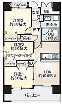 ベリー海老江  ｜ 大阪府大阪市福島区鷺洲5丁目（賃貸マンション3LDK・2階・65.68㎡） その2