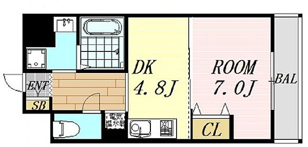 第17関根マンション ｜大阪府吹田市南金田2丁目(賃貸マンション1DK・9階・28.74㎡)の写真 その2