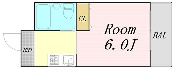 メゾンドシプレ ｜大阪府大阪市淀川区田川2丁目(賃貸マンション1R・5階・14.56㎡)の写真 その2