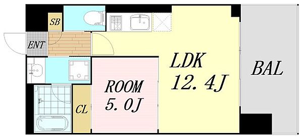 プレジオ弁天町 ｜大阪府大阪市港区弁天3丁目(賃貸マンション1LDK・12階・40.32㎡)の写真 その2