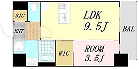 アドバンス大阪城ベレッツァ  ｜ 大阪府大阪市中央区北新町（賃貸マンション1LDK・11階・34.12㎡） その2