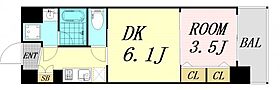 大阪府大阪市淀川区新高1丁目（賃貸マンション1DK・4階・28.45㎡） その2