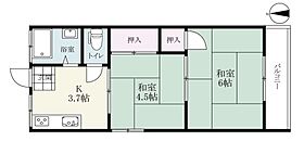 鍋島三省堂 第三コーポ F-3 ｜ 佐賀県佐賀市鍋島町大字八戸溝（賃貸アパート2K・2階・49.68㎡） その2