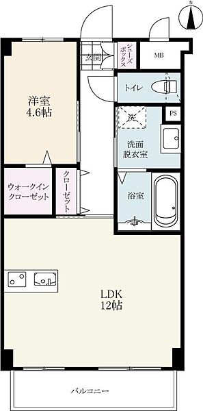 アコール鍋島 203｜佐賀県佐賀市鍋島1丁目(賃貸マンション1LDK・2階・45.50㎡)の写真 その2