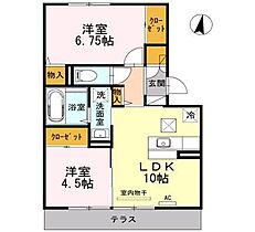 ラ・カーサ　ミーア B102 ｜ 佐賀県佐賀市高木瀬東2丁目（賃貸アパート2LDK・1階・52.27㎡） その2