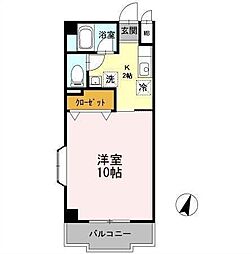 シャトルS&S 1Kの間取図画像