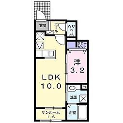 エールデヴュ4 1LDKの間取図画像