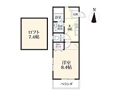 MJFive 1Kの間取図画像