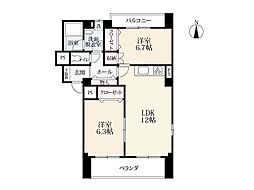ケーアイシー 2LDKの間取図画像