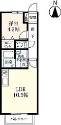 ロワイヤル1 1LDKの間取図画像
