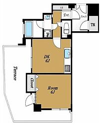 ワールドパレス三軒茶屋 1DKの間取図画像