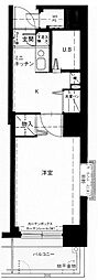 メインステージ五反野 1Kの間取図画像
