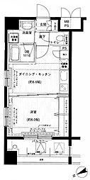 メインステージ上野 1DKの間取図画像