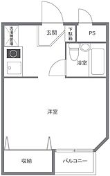 MAINSTAGE池袋本町第2 ワンルームの間取図画像