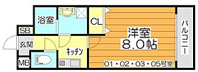 ベルクレール緑地公園  ｜ 大阪府吹田市江坂町５丁目（賃貸マンション1K・2階・26.66㎡） その2