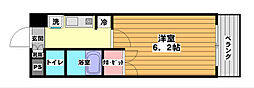 グリーンコーポヤヨイ 1Kの間取図画像