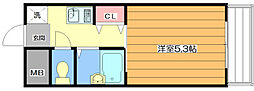 横山第8マンション 1Kの間取図画像
