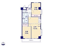 間取図画像 2LDK