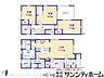 間取り：リビングを中心とした、ご家族がゆったりと寛げる住まい。収納も豊富です！