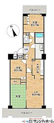 藤和シティーコープ北浦和 3LDKの間取図画像