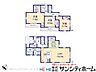 間取り：家事動線の良い間取りです。図面と異なる場合は現況を優先