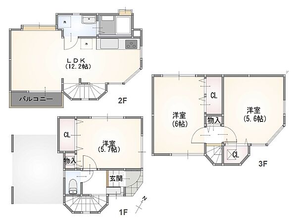 間取りを拡大表示