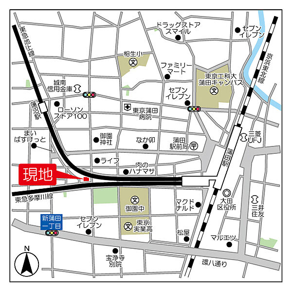 スタイリオ蒲田 0406｜東京都大田区西蒲田７丁目(賃貸マンション1K・4階・33.09㎡)の写真 その3