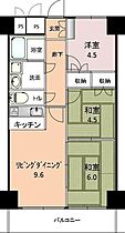 大森パークハイツ 1410 ｜ 東京都品川区南大井２丁目（賃貸マンション3LDK・14階・54.00㎡） その2