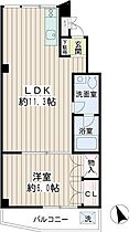 田園調布マンション 0201 ｜ 東京都大田区田園調布本町（賃貸マンション1LDK・3階・42.46㎡） その2