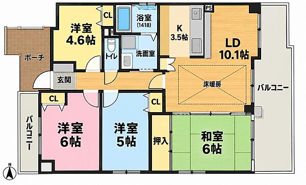 間取りを拡大表示