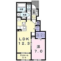 サニーブリーズ行事Ｂ  ｜ 福岡県行橋市行事３丁目（賃貸アパート1LDK・1階・50.42㎡） その2