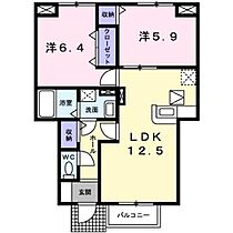 ヴィラ・サンライズA  ｜ 福岡県行橋市大字大野井（賃貸アパート2LDK・1階・57.01㎡） その2