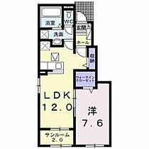 福岡県行橋市行事６丁目（賃貸アパート1LDK・1階・50.14㎡） その2