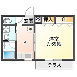 サフィアーレB 1階/-