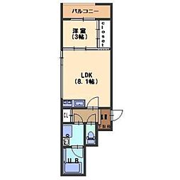 Frame 1LDKの間取図画像