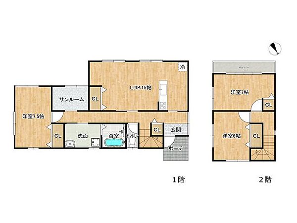 間取りを拡大表示