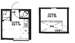 アーバンプレイス目白台A ワンルームの間取図画像