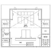 【4階参考プラン】主寝室41帖