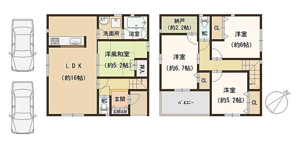 間取りを拡大表示
