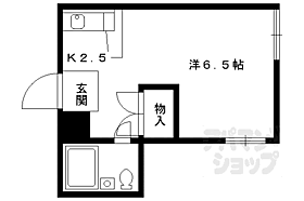 京都府京都市北区衣笠東御所ノ内町（賃貸マンション1K・5階・20.00㎡） その2