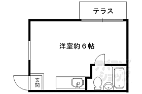 京都府京都市左京区下鴨中川原町（賃貸アパート1R・2階・14.00㎡） その2