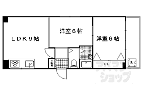 京都府京都市北区北野下白梅町（賃貸マンション2LDK・2階・41.00㎡） その2