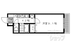 京都府京都市左京区岩倉中河原町（賃貸アパート1K・1階・26.97㎡） その2