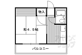 京都府京都市中京区西ノ京内畑町（賃貸アパート1K・2階・18.65㎡） その2