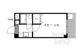 ルミエール末広 1Kの間取図画像