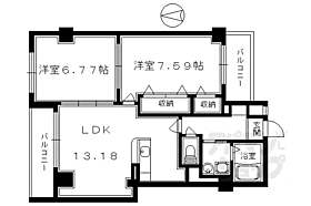 コンフォレスト三条 301 ｜ 京都府京都市中京区三条通新町西入ル釜座町（賃貸マンション2LDK・3階・60.36㎡） その2