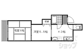 京都府京都市上京区大宮通寺之内上る三丁目北仲之町（賃貸マンション2K・3階・32.00㎡） その2