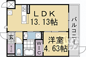 京都府京都市左京区一乗寺払殿町（賃貸アパート1LDK・1階・41.36㎡） その2