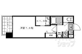 プレサンス京都二条城前風雅 703 ｜ 京都府京都市中京区二条通西洞院西入ル西大黒町（賃貸マンション1K・7階・24.72㎡） その2